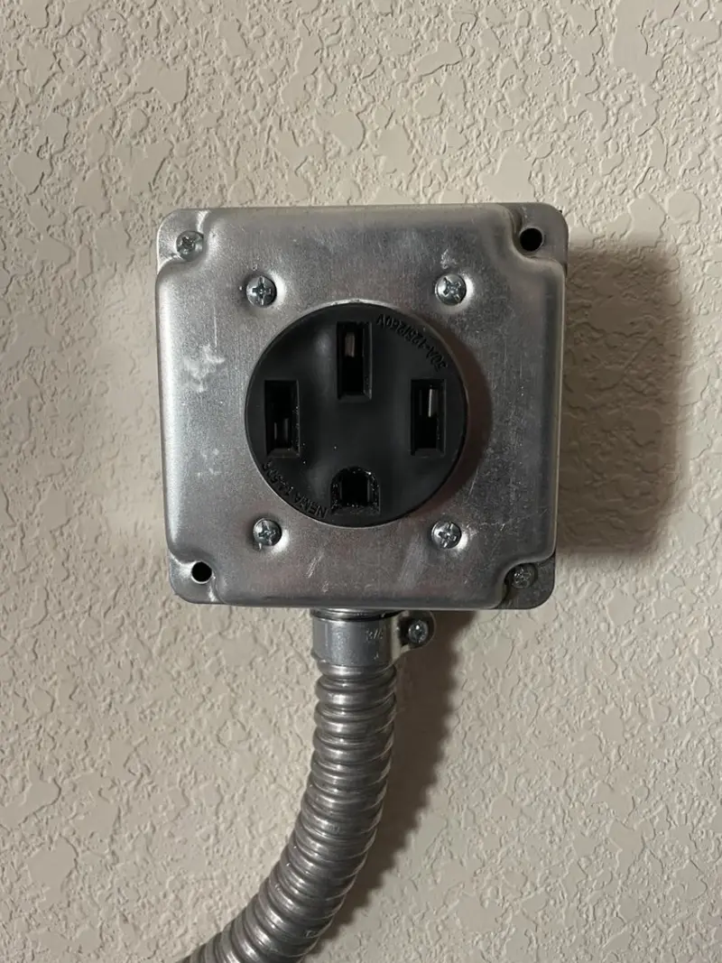 NEMA 14-50 outlet installed for Smart Home Electrical in Price